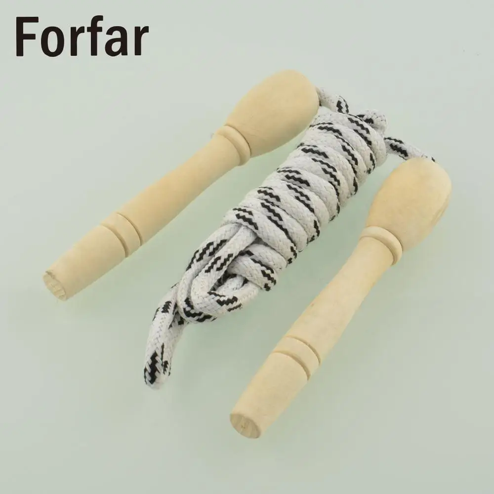 Спортивная Скакалка Forfar с деревянной ручкой для детей, оборудование для фитнеса, тренировочная тренировка, скакалка на скорости 2,6 м