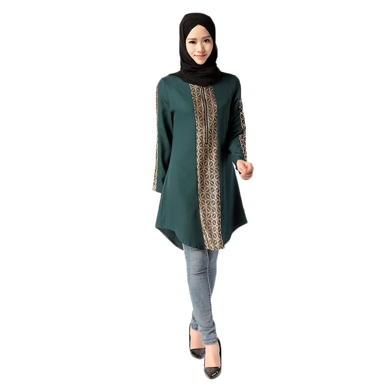 Женский кафтан средней длины с длинным рукавом|long sleeve|blouse blouseladies elegant blouses |