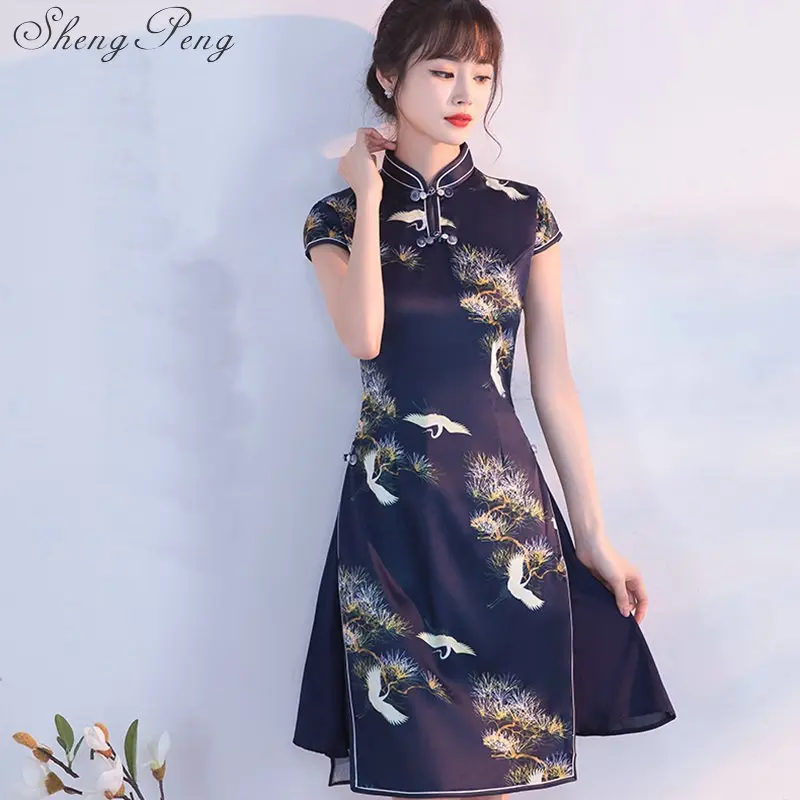 qipao красный кружевной Чонсам современный китайский традиционный торжественное платье для женщин vestido восточные воротники пикантные длинные CC012