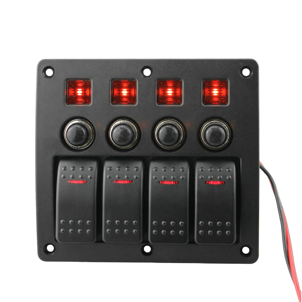 12 24 в 4 х канальный IP66 водонепроницаемый автомобиль мотоцикл Лодка светодиодная