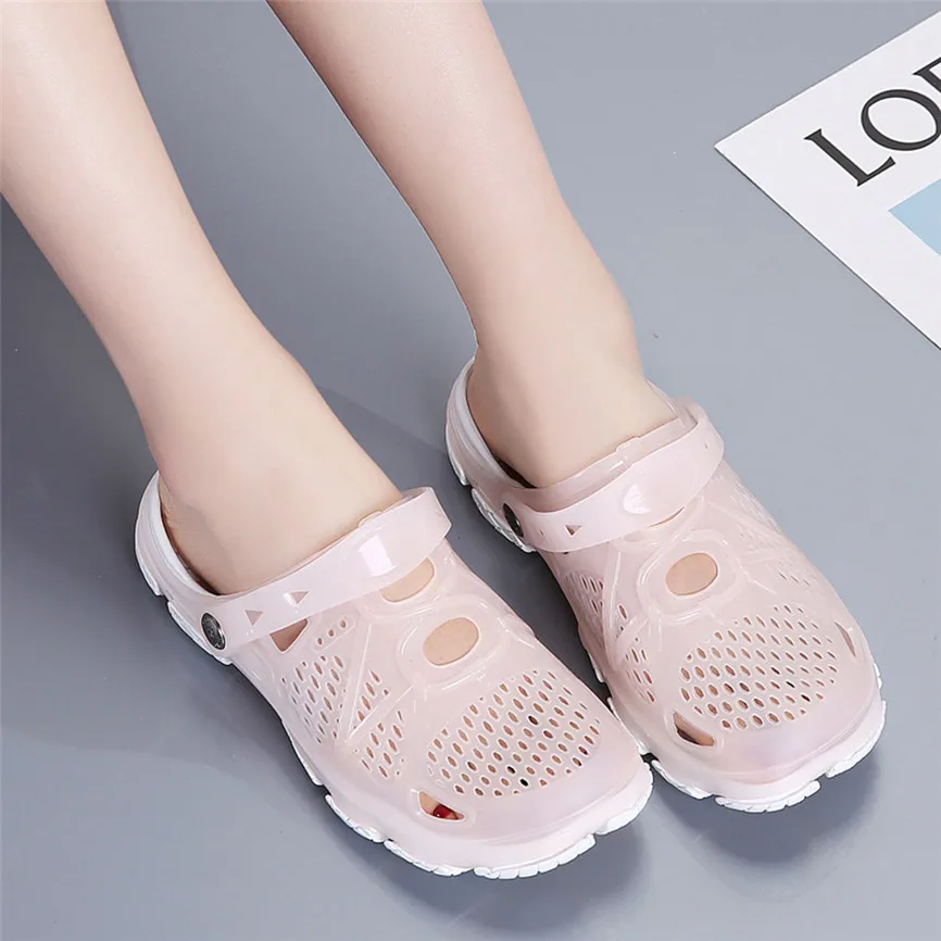 JAYCOSIN 2019 Women Shoes Slippers Summer Beach Non-Slip Breathable Home Wild Casual Hole Outdoor Flip Flops jun4 | Обувь