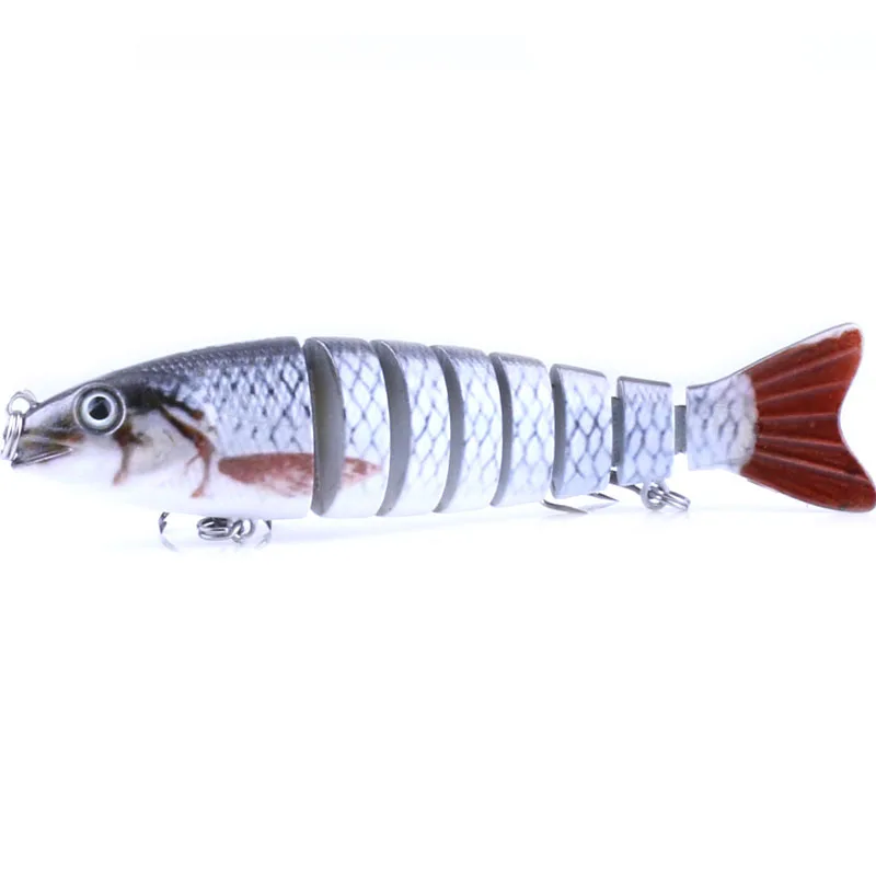 HENGJIA 12.7cm 18g 6#hooks hard plastic jointed minnow fishing lures artificial wobblers swimbaits trout pesca crankbaits | Спорт и