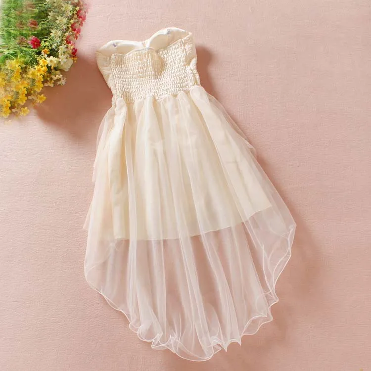 Новинка 2016 года Летнее платье с жемчугом для молодых девушек Милое кружевное