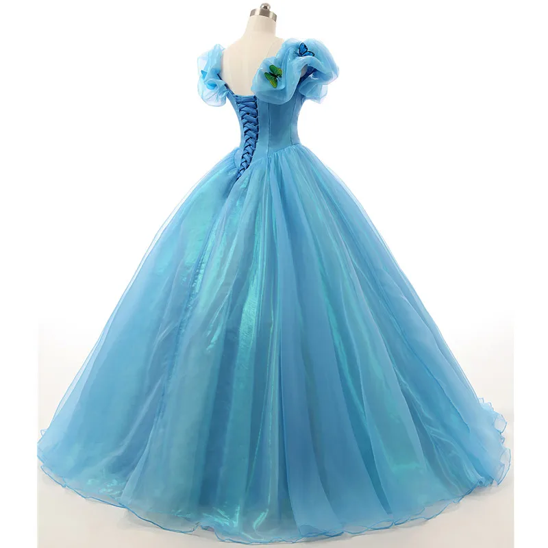 Синие пышные платья 2020 бальное платье выпускное с открытыми плечами Vestidos De 15 Anos