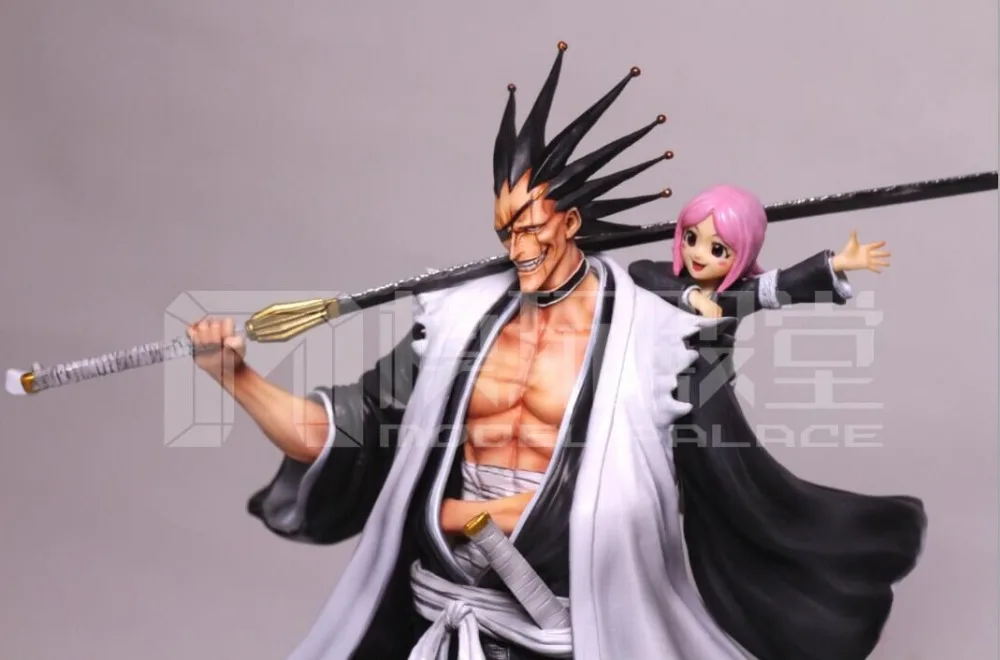 MODEL FANS IN-STOCK BLEACH 34cm height Kenpachi Zaraki and Kusajishi Yachiru GK resin made for Collection | Игрушки и хобби