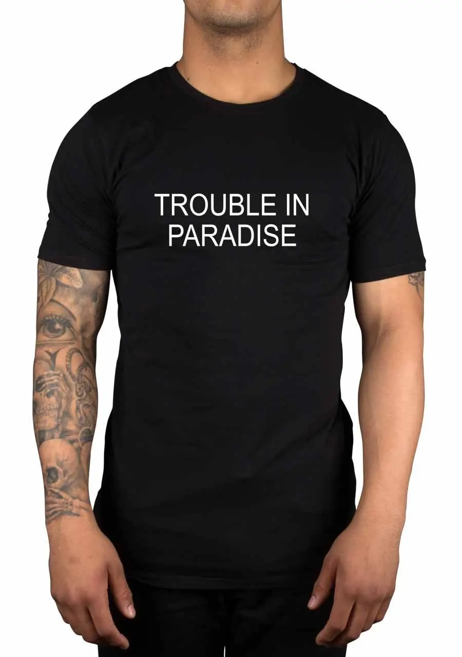 Trouble In Paradise футболка с надписью чудак дурачок Ретро станет желанным подарком для