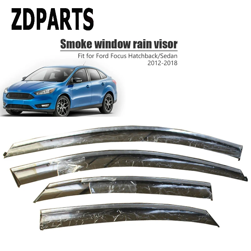 ZDPARTS 4 шт. автомобильный дефлектор для защиты от ветра Защита Солнца дождя