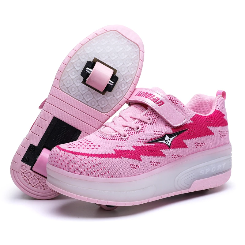 Heelys usb зарядка светодиодный светильник кроссовки два колеса мальчики девочки роликовые коньки повседневная обувь с роликом детские спортивные ботинки для девушек