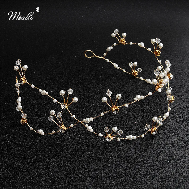 Austrian Crystal Copper Wire Hair Vine Wedding Hair Jewelry Accessories Bridal Princess Headpieces