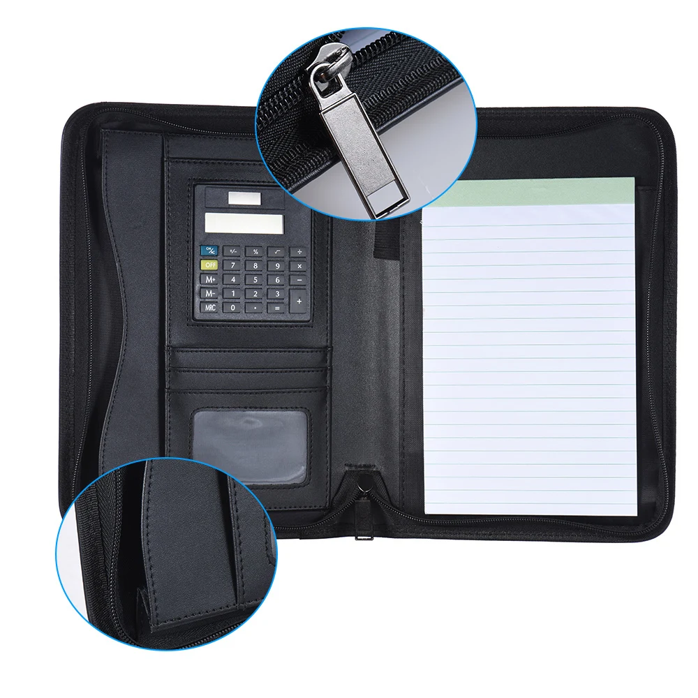 Из искусственной кожи A5 Портативный Бизнес портфель Padfolio папки для документов