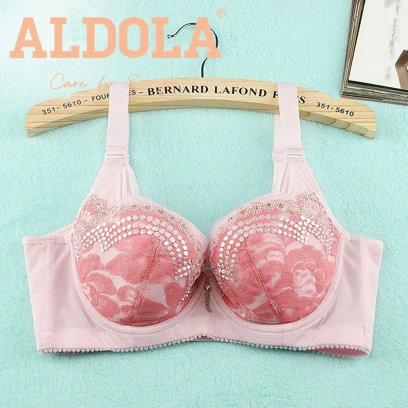Aldola пикантные Lace Trim бюст полный охват провода Собрать Полную чашку бюстгальтеры c