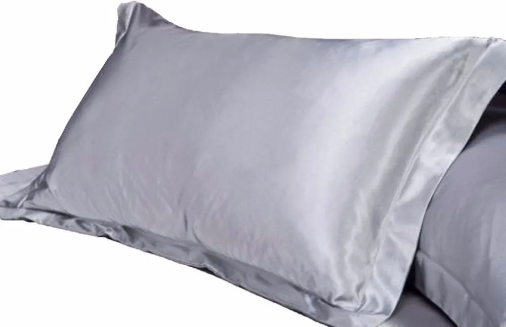 

1pc Pure Emulation Silk Satin Pillowcase Single Pillow Cover Multicolor