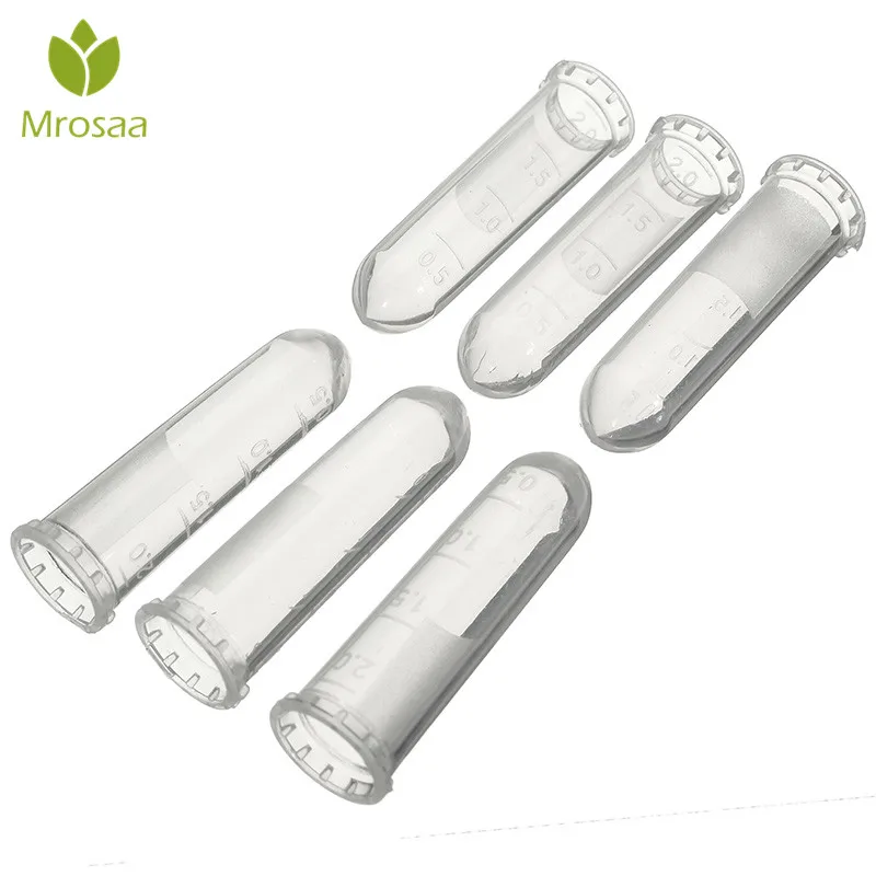 20 штук упак. 2 мл прозрачные круглые нижние Центрифужные Пробирки Градуированные