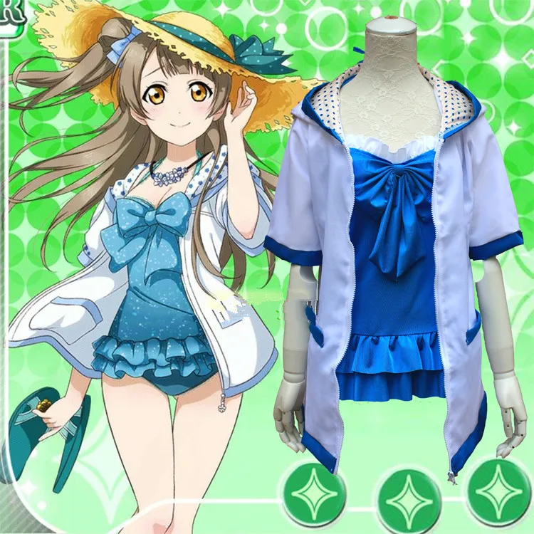 

Kotori Minami Cosplay Anime Cartoon LoveLive! Cos Halloween girls Woman Cosplay Lolita Cartoon Japanese Summer swimwear Costume