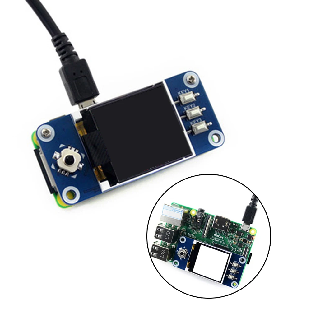 1 44 дюймов 128x128 пикселей LCD цветной дисплей шляпа для Raspberry Pi 2B/3B/Zero W SPI интерфейс со