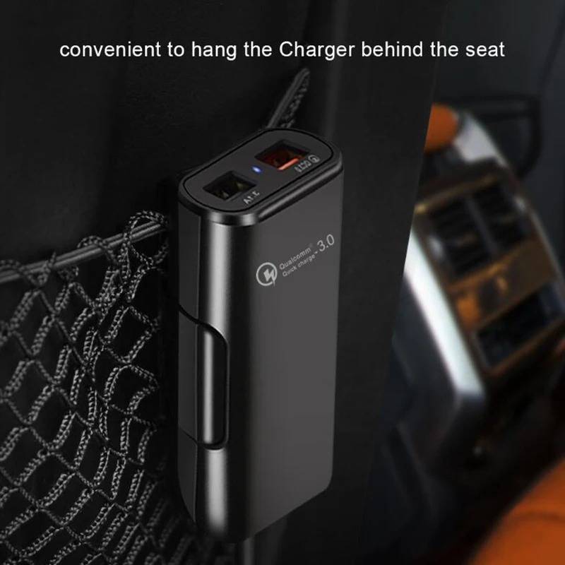 Универсальное быстрое автомобильное зарядное устройство QC3.0 QC2.0 4 usb порта для iPhone
