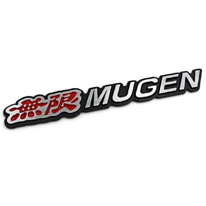 3D алюминиевые детали Mugen эмблема хромированный логотип наклейка на багажник