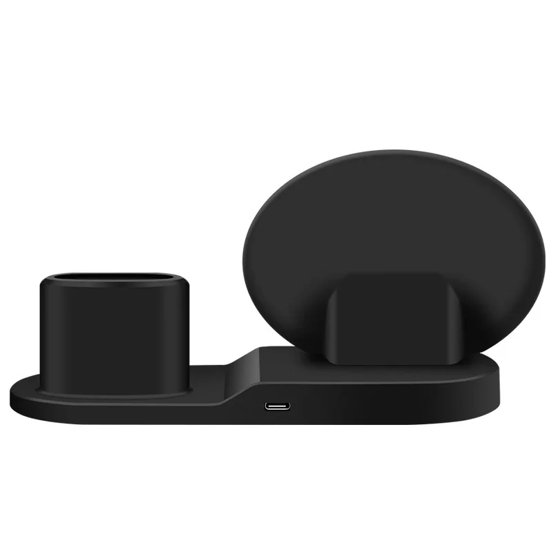 3 в 1 Быстрая Зарядка Qi Беспроводное зарядное устройство для Apple watch 2 Airpods iPhone XS Max XR