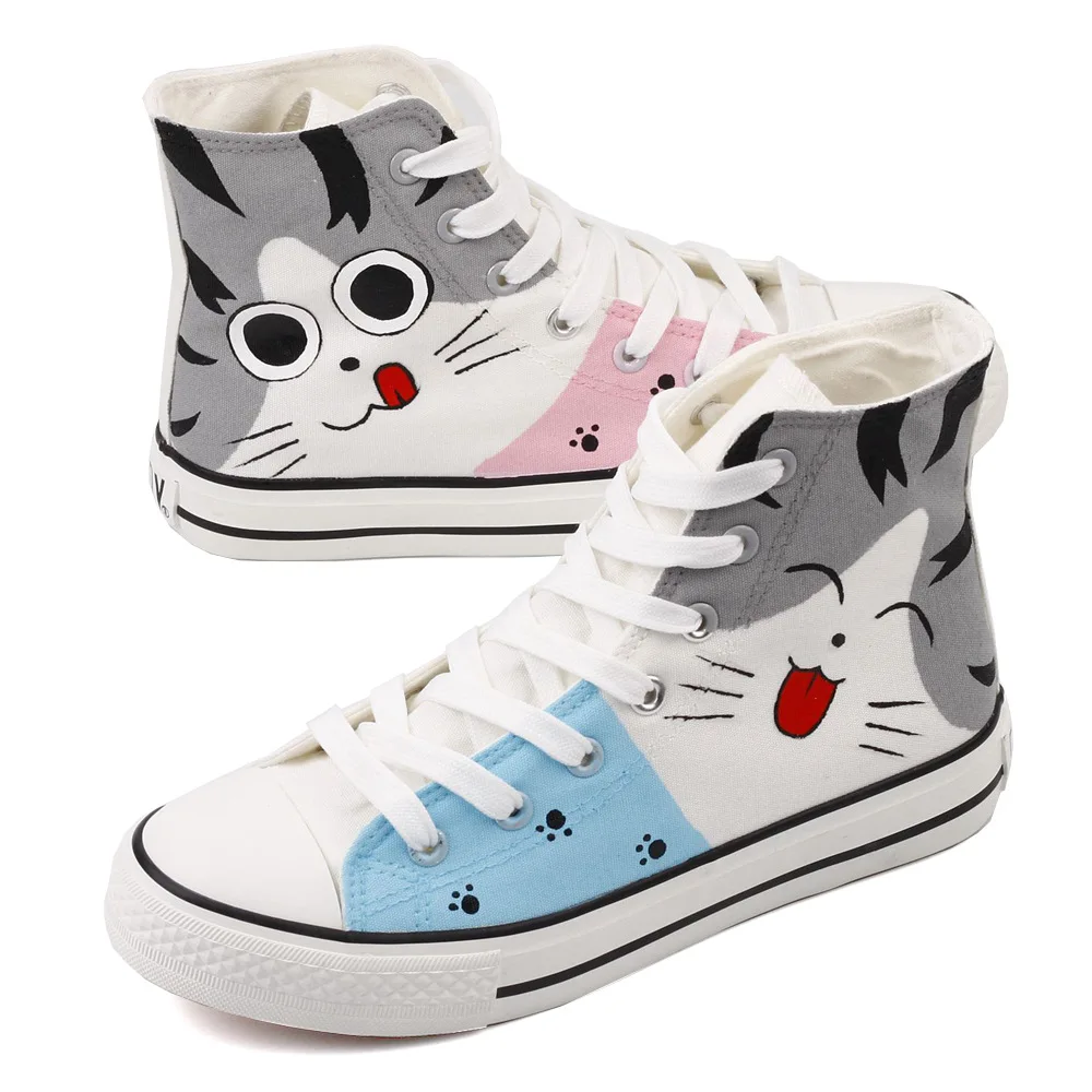 Парусиновая обувь в стиле Харадзюку на весну и осень женская повседневная ручной