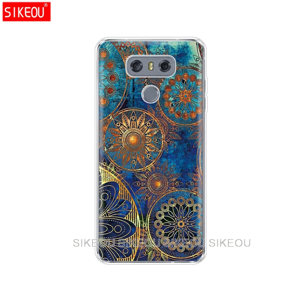 Силиконовый чехол для телефона LG G7 Q8 Q6 G6 MINI G5 V30 V7 V9 k10 k8 X POWER 2 Мандала pantalla|Бамперы| |