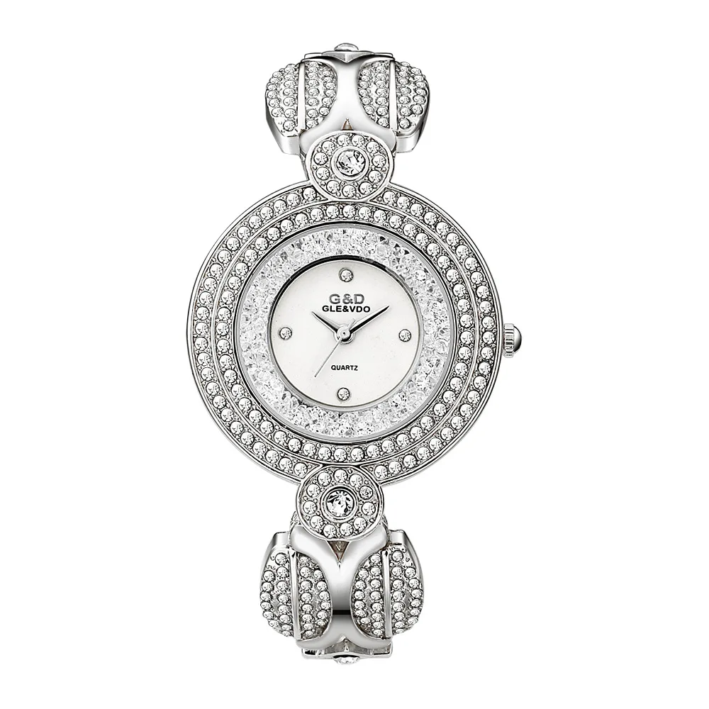 2019 New G&ampD Women's Watches Gold Luxury Brand Crystal Ladies Bracelet Fashion Women Quartz Wristwatch Relogio Feminino | Наручные