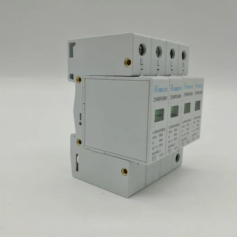 SPD 3P + N 30KA ~ 60KA 385VAC дом Защита от перенапряжения защитное устройство низкого
