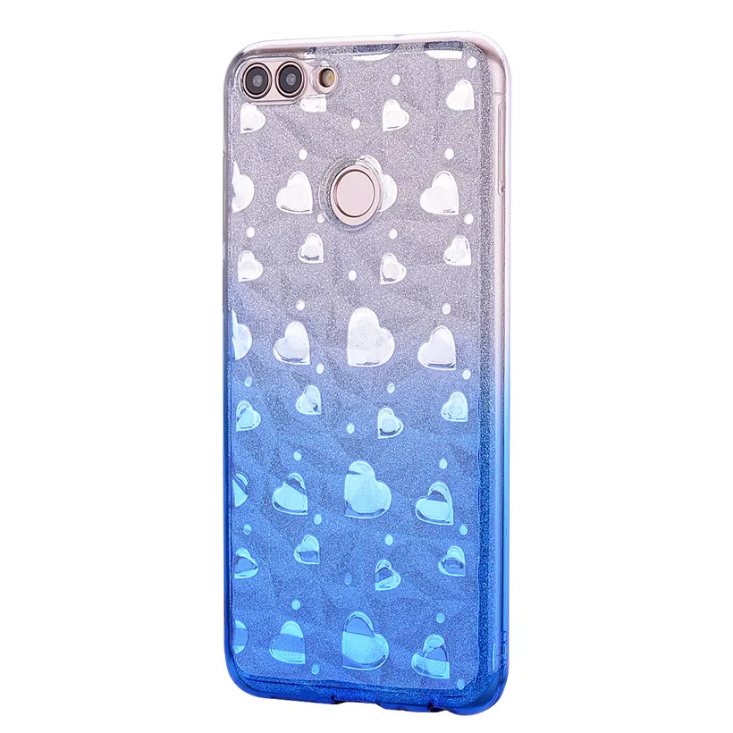 Чехол HEMASOLY для Huawei Honor 7C блестящий чехол силиконовый с алмазным ромбовидным