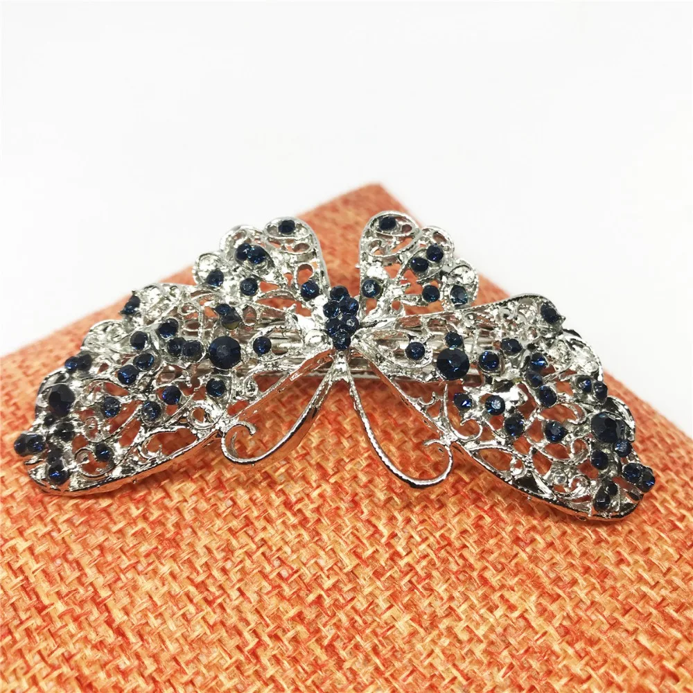Hairgrips Butterfly Headdress Crystal Accessories Bridal Wedding Party Hair Princess Headwear Child Woman | Украшения и