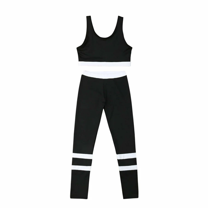 Женский спортивный костюм комплект из 2 предметов бандажный бюстгальтер