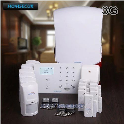 HOMSECUR беспроводный WCDMA 3G/GSM домашняя система охранной сигнализации с функцией