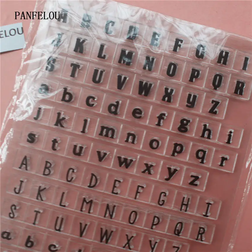 PANFELOU 26 стандартных слов прозрачный силиконовый штамп/печать для DIY скрапбукинга/фотоальбома декоративные прозрачные штамп листы