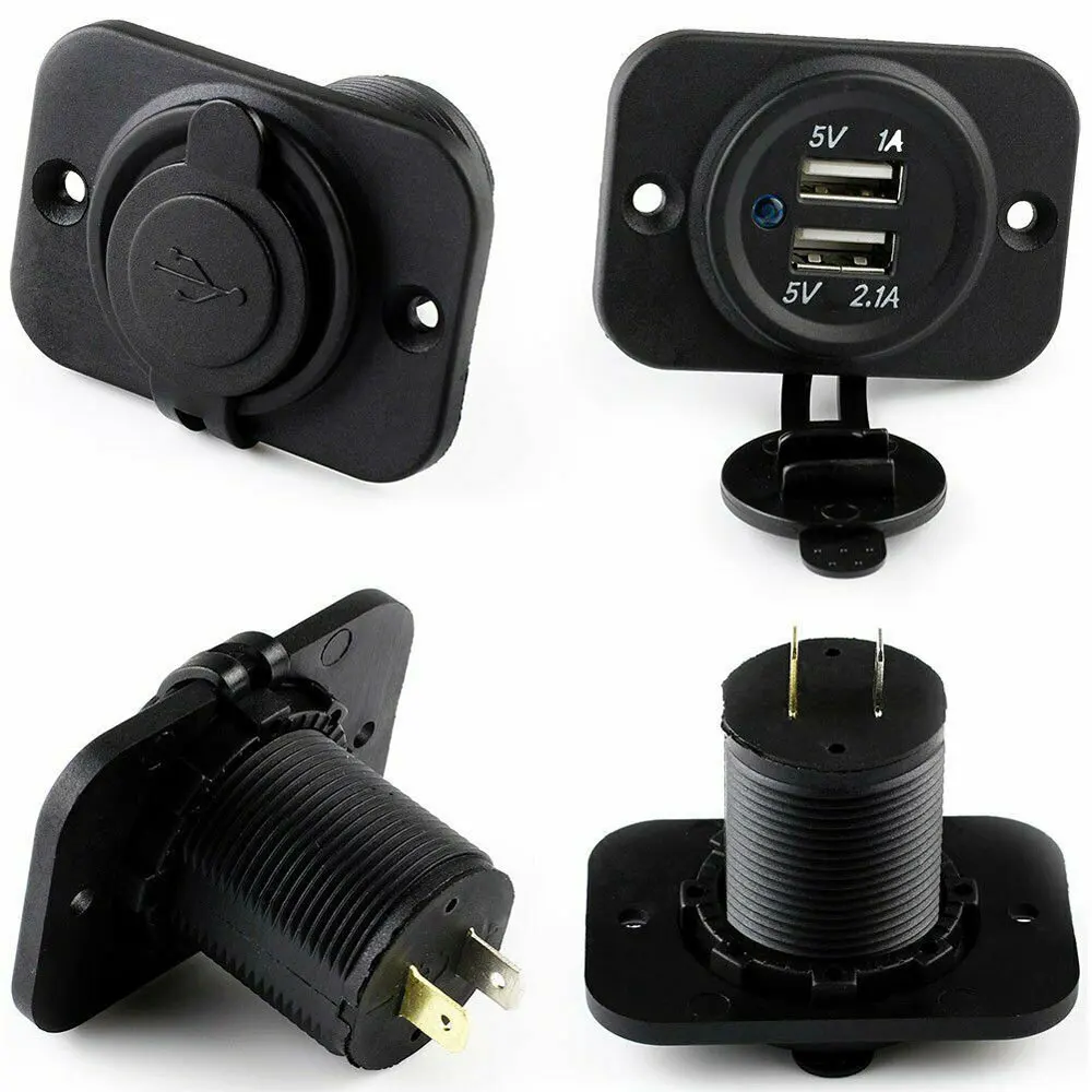 Универсальное автомобильное зарядное устройство USB Автомобильное DC12V 24V