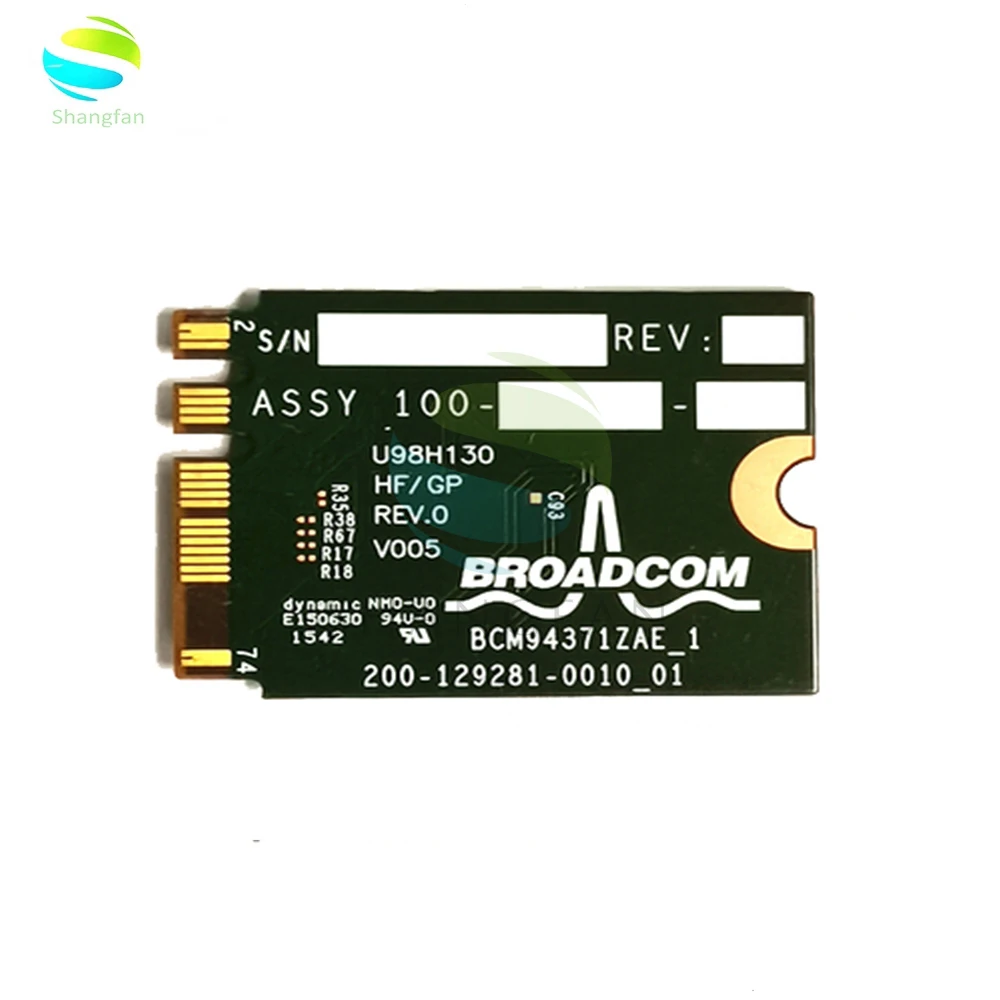 Broadcom BCM94371ZAE BCM94371 BCM4371 802 11 AC NGFF M2 867 Мбит/с Wi Fi и Bluetooth 4 1 Combo SPS 843549 001 беспроводная