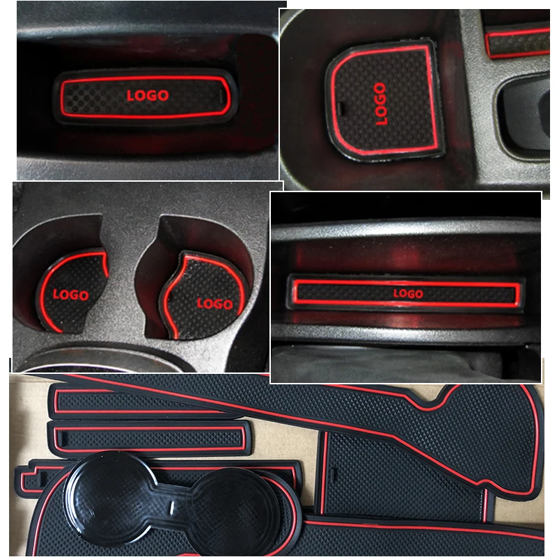 Противоскользящий резиновый коврик со слотом для ворот чашки Honda Accord 2008 2010 10X2018 2020