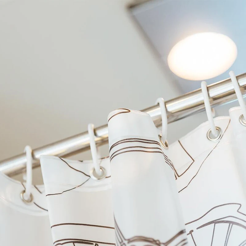 

Waterproof Shower Curtain Cartoon/Geometric/Stripe Printed Decor Bathroom Curtain Moldproof Curtain Shower Bathroom Products