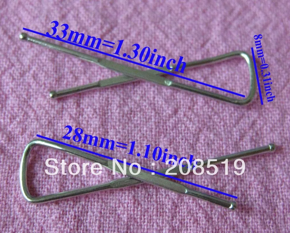

SC20 Stainless steel clips 300pcs metal shirt clips 33mm stailess shirt pin