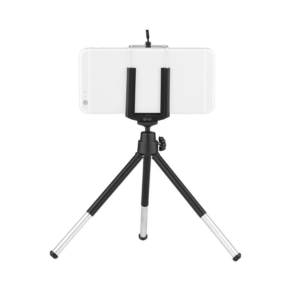 Мини настольный штатив 2 секционный выдвижной + регулируемый держатель для