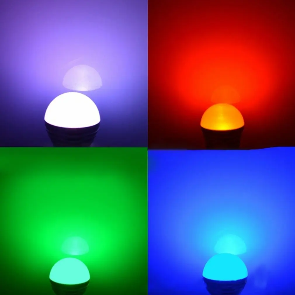 3 Вт RGB светильник почка E27 цветной пульт дистанционного управления атмосферный