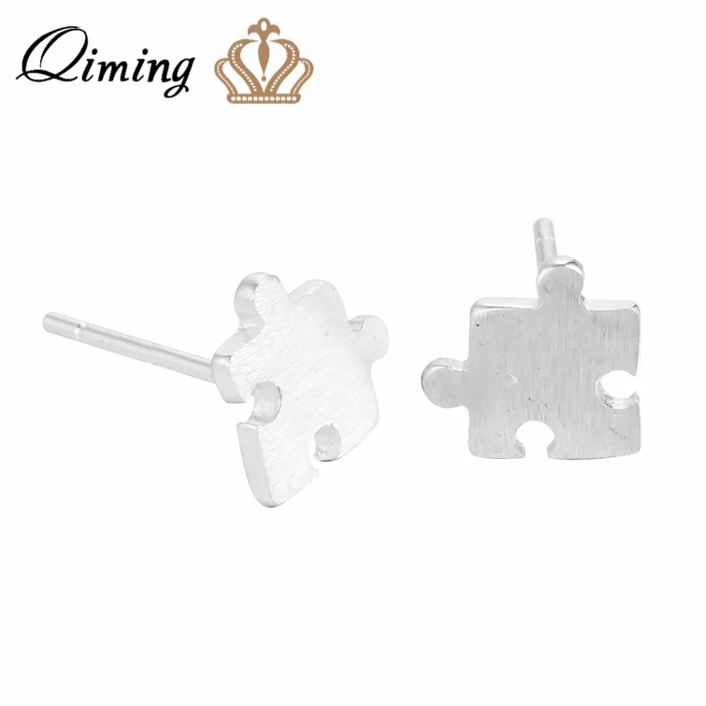 QIMING модное ювелирное изделие головоломка Модные серьги для женщин оптовая