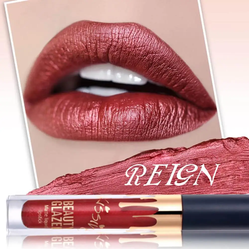 Водостойкая бархатная Помада для губ Beauty глазурованная 10 видов цветов
