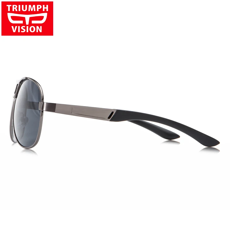 Солнцезащитные очки Triumph Vision большие поляризационные для мужчин в стиле пилота