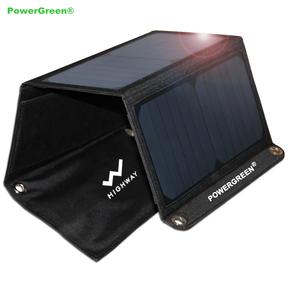 Гибкое солнечное зарядное устройство PowerGreen 21 Вт 5 В 2 А солнечная панель