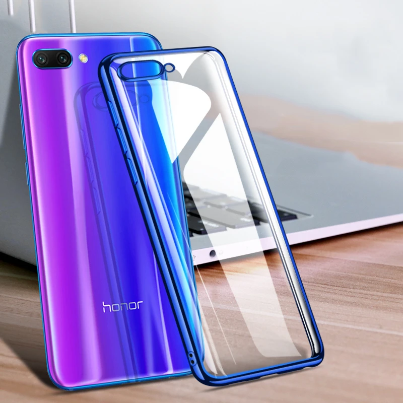 Мягкий прозрачный чехол с лазерным покрытием для Huawei Honor 10 Lite 10i|Бамперы| |