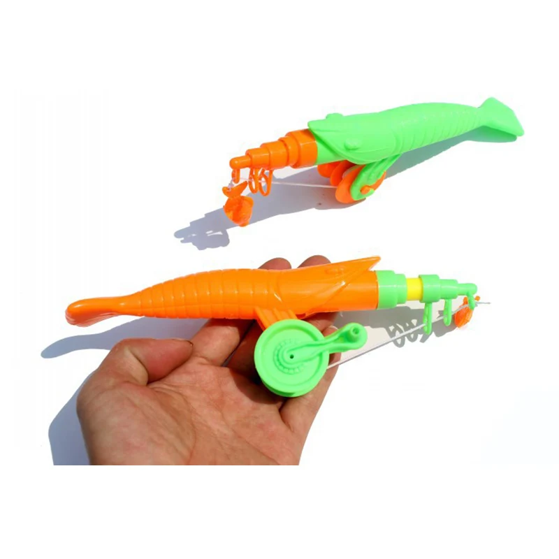 48 см креветки для маленьких детей магнитная легкая телескопическая удочка рыбка