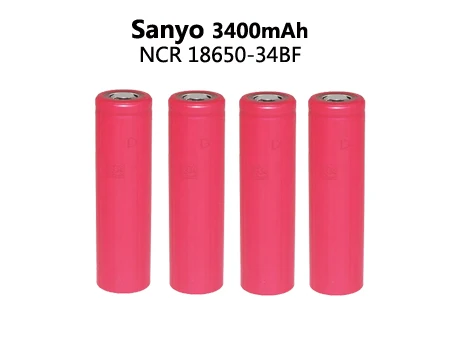 4 ШТ. оригинал 3.7 аккумулятор 18650 вольт 3400 Ма батарея ncr18650 Аккумулятор SANYO +
