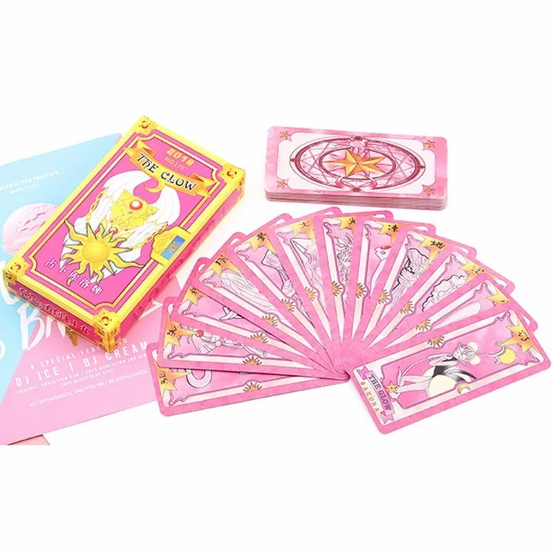 Аниме Cardcaptor Sakura Клоу карты Captor с Сакурой Таро Розовый и красный цвет КИНОМОТО