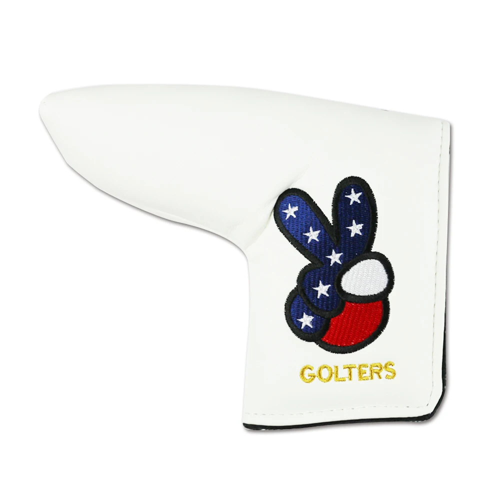 Гольф холодного клюшки охватывает с магнитной застежкой Вышитые V узор|Головка