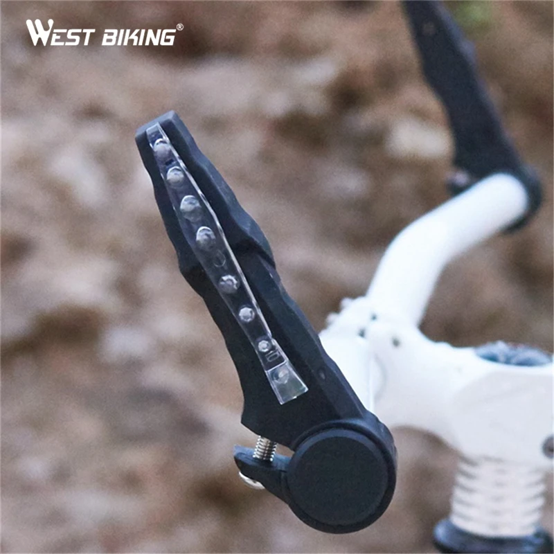 West biking руль велосипеда ручки велотренажер колесо спиц подсветка для велосипеда, Велоспорт лампа захвата ручки сигнального света для велосипеда предупреждающие огни