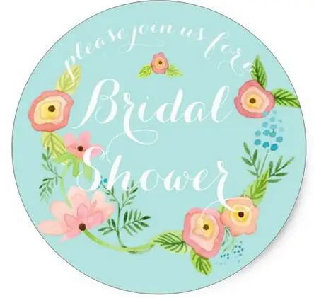 

1.5inch Rustic Whimsical Granny Chic Hipster Floral Bridal Classic Round Sticker 1