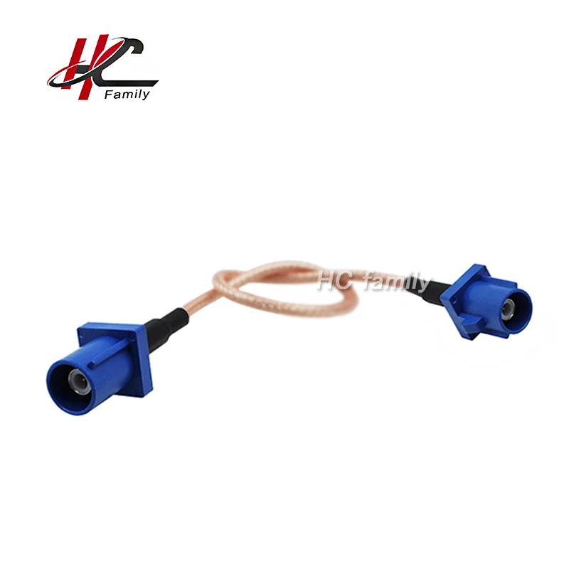 

RG316 15cm 6in blue Fakra C plug to Fakra C plug FAKRA Automotive RF cable